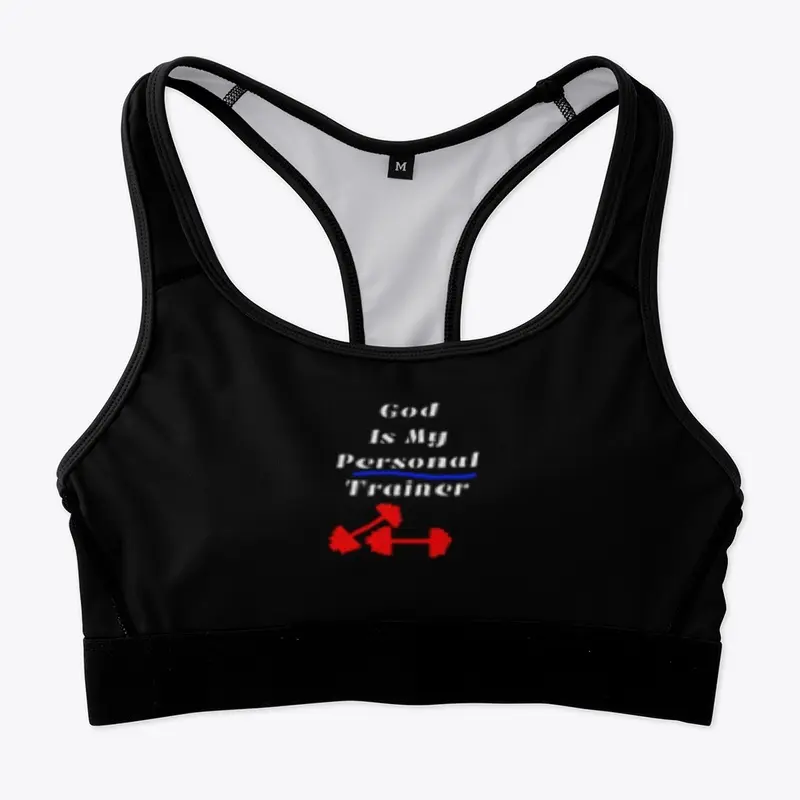 God Trained Me Sports Bra